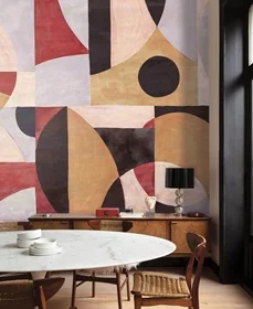 Geometrik ve Modern Desenli Duvar Kağıdı