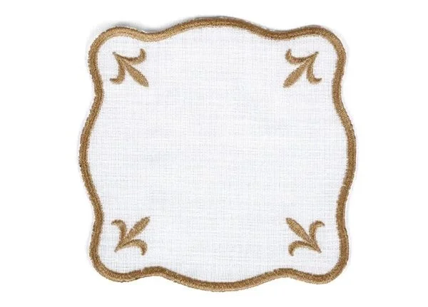 Runner Amerikan Seti Queen Nature Nakışlı Beyaza Altın 13 Parça