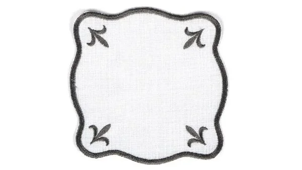 Runner Amerikan Seti Queen Nature Nakışlı Beyaza Gri 13 Parça