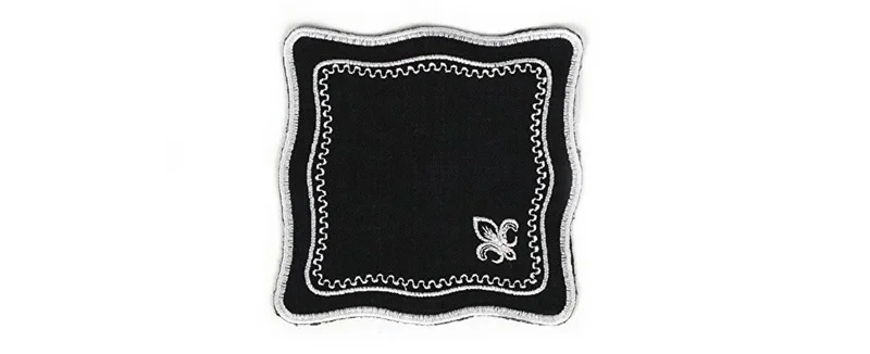 Runner Amerikan Seti King Nature Nakışlı Siyaha Beyaz 13 Parça