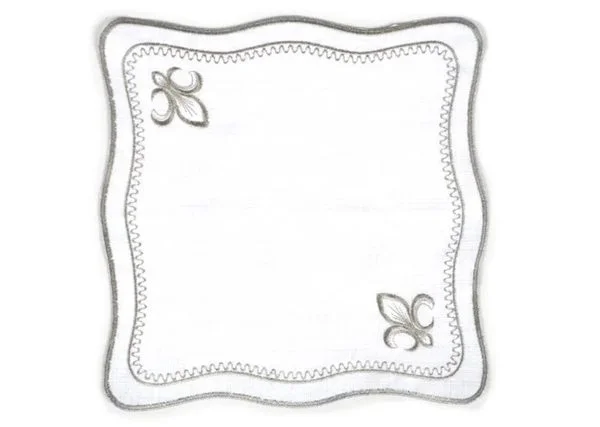 Runner Amerikan Seti King Nature Nakışlı Beyaza Gri 13 Parça