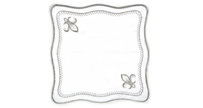 Runner Amerikan Seti King Nature Nakışlı Beyaza Gri 13 Parça