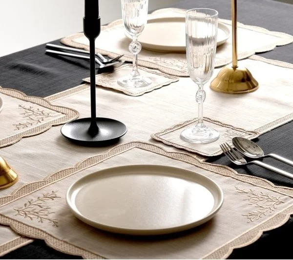 Runner Amerikan Seti Dal Nature Nakışlı Camel Kahve 13 Parça