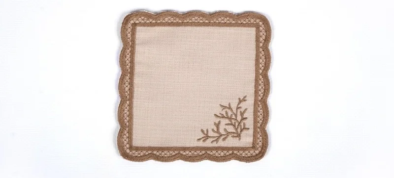 Runner Amerikan Seti Dal Nature Nakışlı Camel Kahve 13 Parça