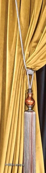 Çizgili Vazo Perde Aksesuar - Bakır - Görsel 4