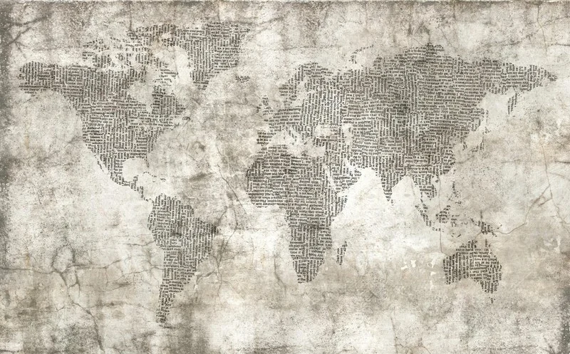 haberci arsiv atlasi gazete desenli eskitme 3d duvar kagidi