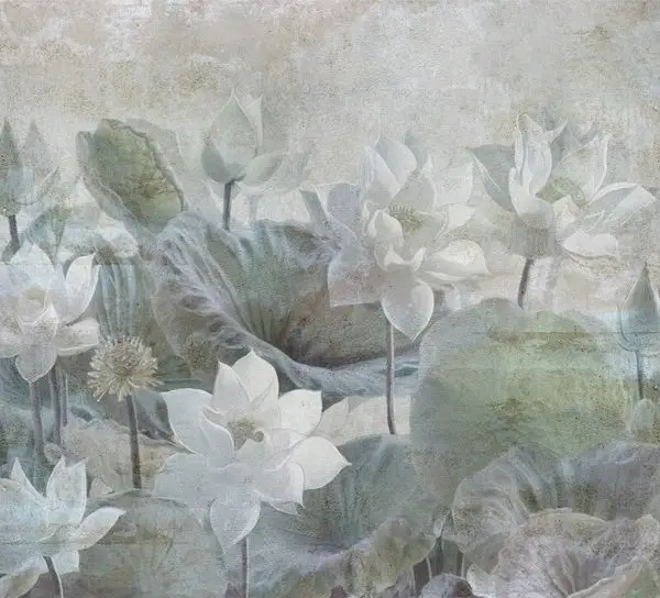 Trendyol lotus çiçeği desenli modern duvar posteri bursa ve Hepsiburada soft renkli çiçekli duvar kağıdı modelleri