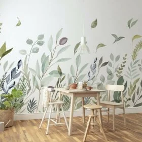 Trendyol ferah botanik bahçe etkili okaliptüs yapraklı duvar posteri bursa ve Hepsiburada modern sulu boya bitki desenli duvar kağıdı modelleri
