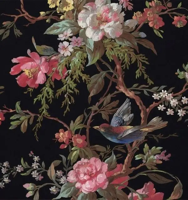 Çiçek Desenli Duvar Kağıdı-ckd-207