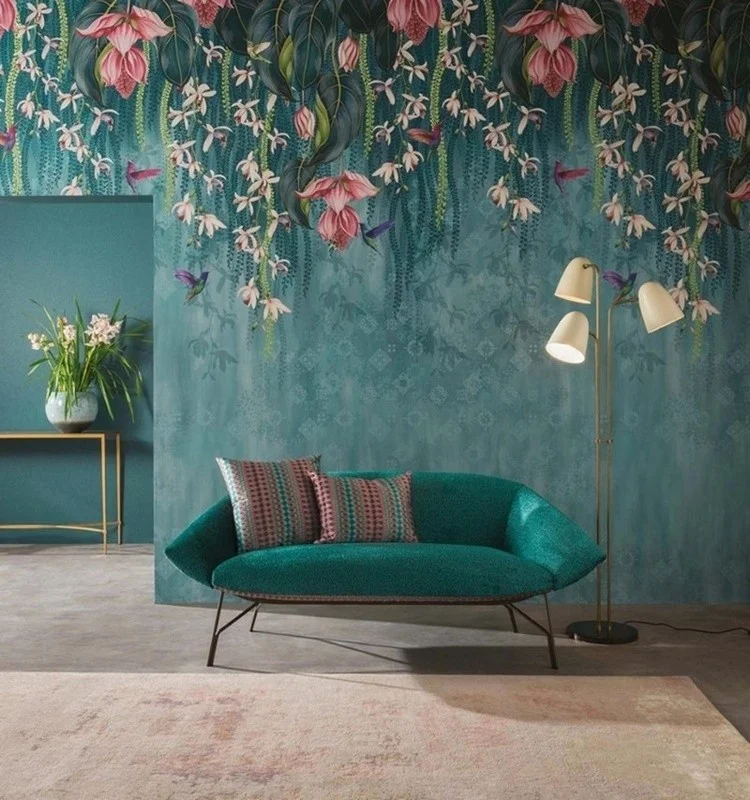 Sanatsal Karma Galeri Serisi Çiçek ve Doğa Temalı Duvar Kağıdı Yılmaz Home Collection
