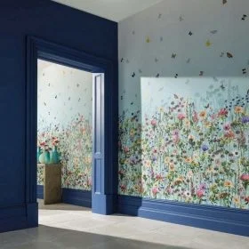 Klasik Sanat Dokulu Karma Çiçek ve Doğa Temalı Duvar Kağıdı Yılmaz Home Collection