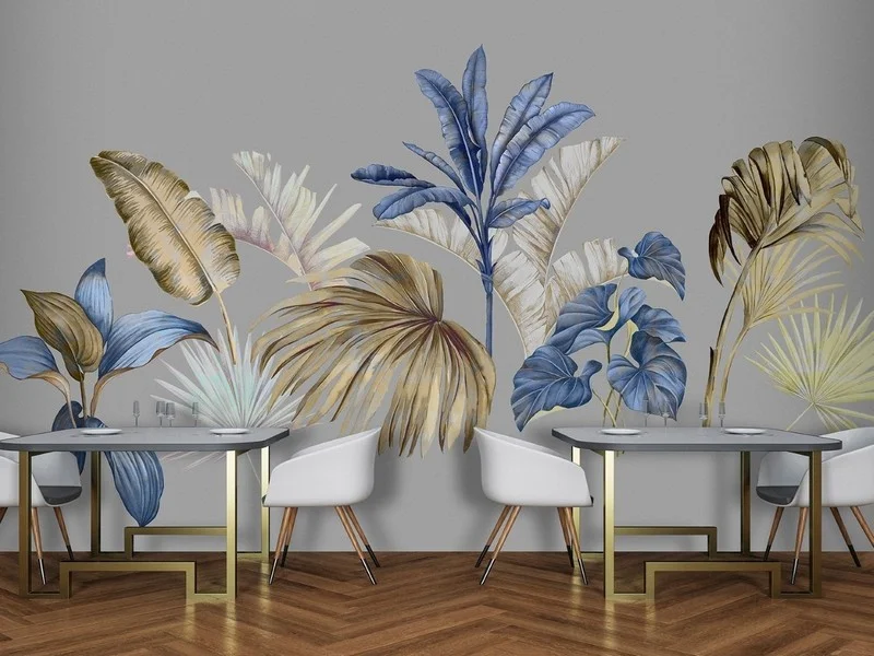 Yaprak Desenler duvar kağıdı-yprk-172 - Görsel 2