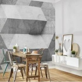 vizon ve antrasit soyut mimari kemerli luxury duvar kagidi luks dekorasyon