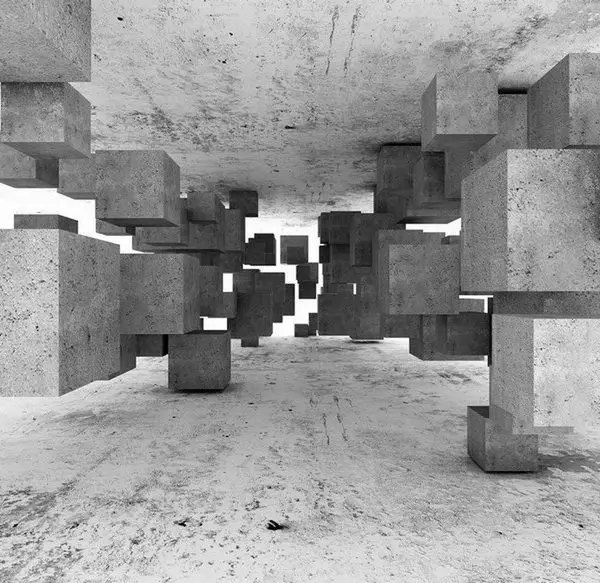 vizon ve fume modern mimari geometrik luxury duvar kagidi