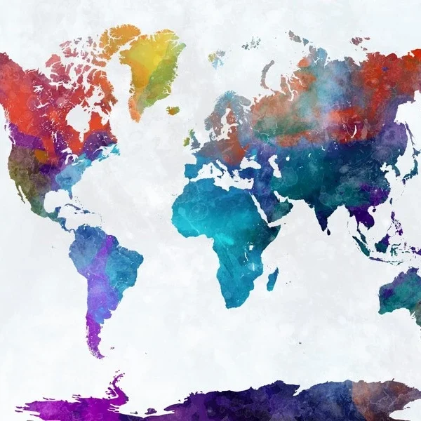 spektrum dunya sanat atlasi suluboya efektli 3d duvar kagidi