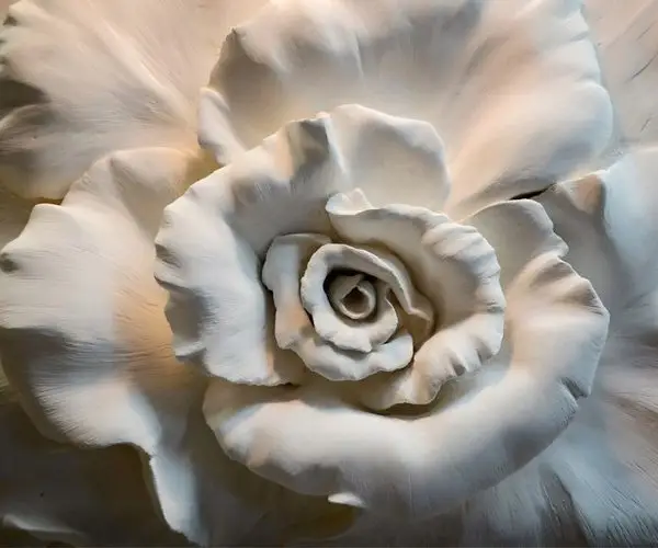 naturel alci beyazi dev gul rolyef duvar kagidi