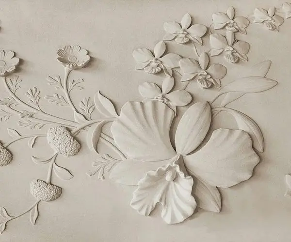 vizon manolya rolyef sanat duvar kagidi