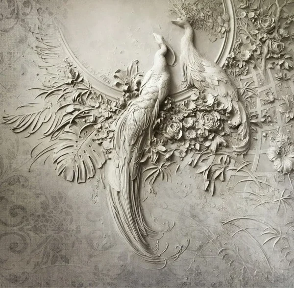 Trendyol tavus kuşu kabartma duvar kağıdı ve Hepsiburada 3d rölyef poster, Bursa Kağıt Dükkanı ve Tuna Duvar Kağıtları stili premium taş desen dijital baskı Yılmaz Home Collection.