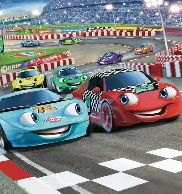 sampiyon yariscilar gasket stadyumu 3d cocuk odasi duvar kagidi