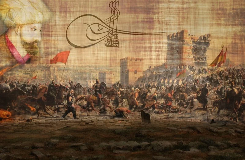 Trendyol Fatih Sultan Mehmet ve İstanbul'un fethi duvar posteri bursa ve Hepsiburada Osmanlı tuğralı fetih sahnesi duvar kağıdı modelleri