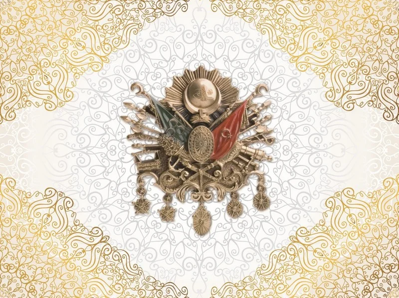 Trendyol beyaz altın Osmanlı armalı duvar posteri bursa ve Hepsiburada saray nakışlı lüks duvar kağıdı modelleri