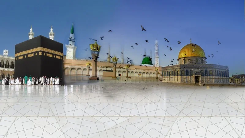 Trendyol Kabe Mescidi Nebevi ve Mescidi Aksa duvar posteri bursa ve Hepsiburada üç kutsal yer panoramik duvar kağıdı modelleri