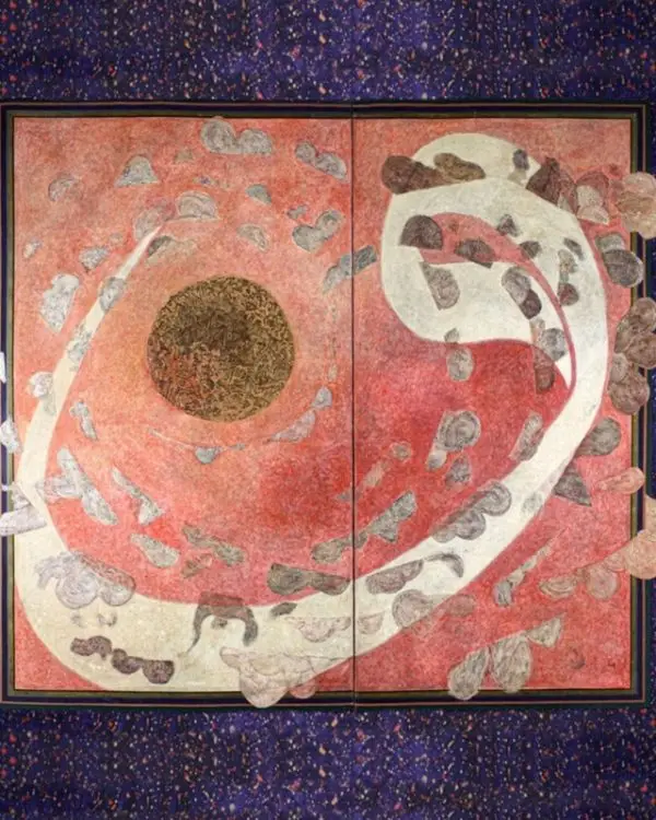 Trendyol mor çerçeveli kiremit renkli Vav harfi duvar posteri bursa ve Hepsiburada soyut sanat dini temalı vizon duvar kağıdı modelleri