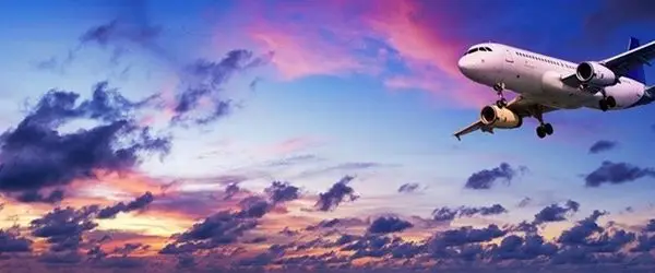 ufuk gun batimi ve panoramik yolcu ucagi 3d duvar kagidi