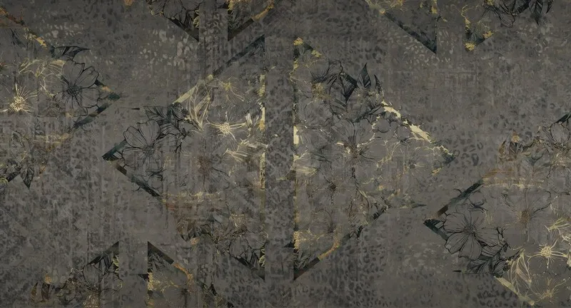 Trendyol altın geometrik duvar kağıdı ve Hepsiburada antrasit beton poster bursa Yılmaz Home Collection