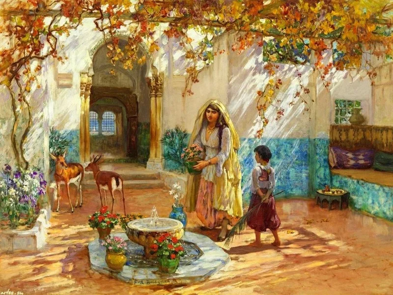 masalsı dogu bahcesi ve ceylanli avlu duvar kagidi