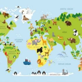 dunya sakinleri kultur atlasi egitici 3d cocuk duvar kagidi