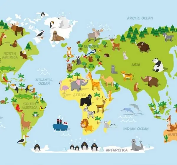 dunya sakinleri kultur atlasi egitici 3d cocuk duvar kagidi