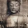 zen tapinagi antik tas dokulu buddha 3d duvar kagidi