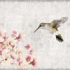 Çiçekli Kuşlu temalı duvar kağıdı-ckst-165
