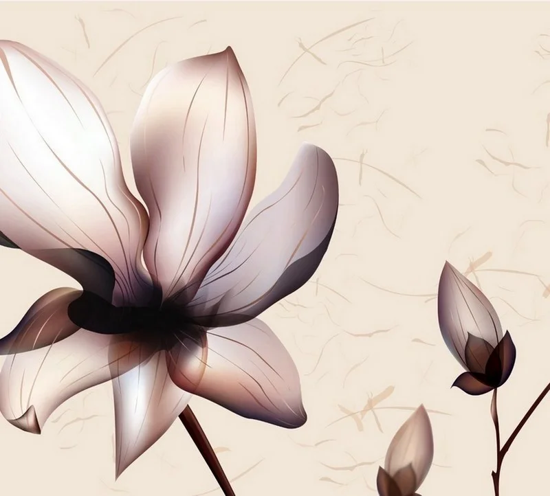 Trendyol soft pudra zeminli siyah merkezli dramatik çiçek desenli dekoratif duvar posteri bursa ve Hepsiburada vintage helleborus çiçekli duvar kağıdı modelleri