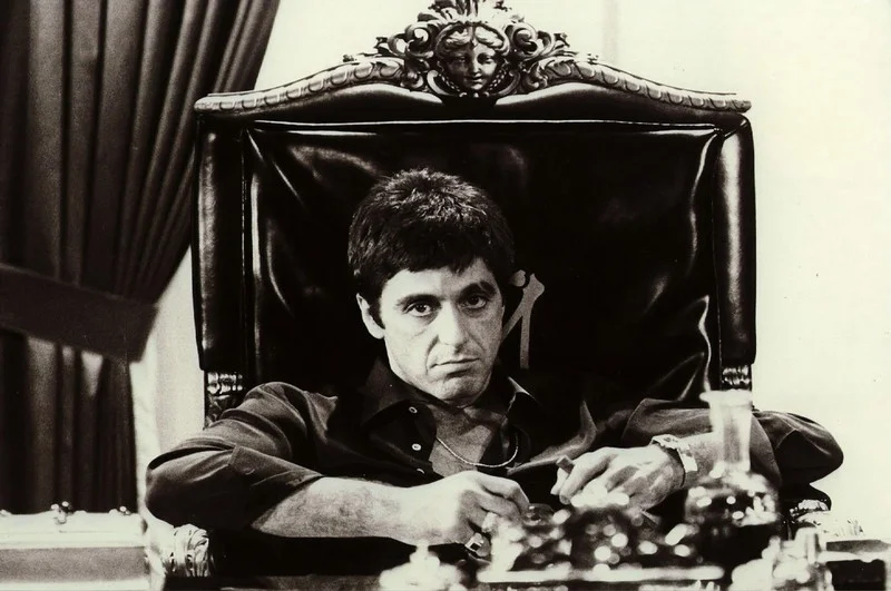 Trendyol Al Pacino Scarface siyah beyaz duvar posteri ve Hepsiburada Tony Montana özel tasarım karizmatik duvar kağıdı bursa