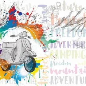 Genç odası temalı duvar kağıdı-gnct-191