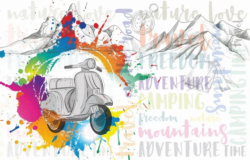 Genç odası temalı duvar kağıdı-gnct-191