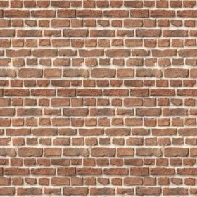 Beyaz derzli, sıcak toprak ve kızıl kahve tonlarında, düzenli dizilimli 3D dekoratif tuğla duvar kağıdı.