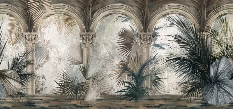 Çerçeve antik sütun duvar kağıdı-crvt-51