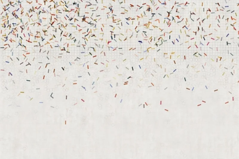 Trendyol modern soyut konfeti desenli duvar posteri bursa ve Hepsiburada renkli geometrik parçacıklı duvar kağıdı modelleri bursa