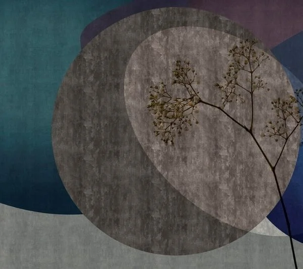 Trendyol yuvarlak içinde ağaç desenli duvar posteri bursa ve Hepsiburada antrasit lacivert geometrik dal figürlü duvar kağıdı modelleri bursa