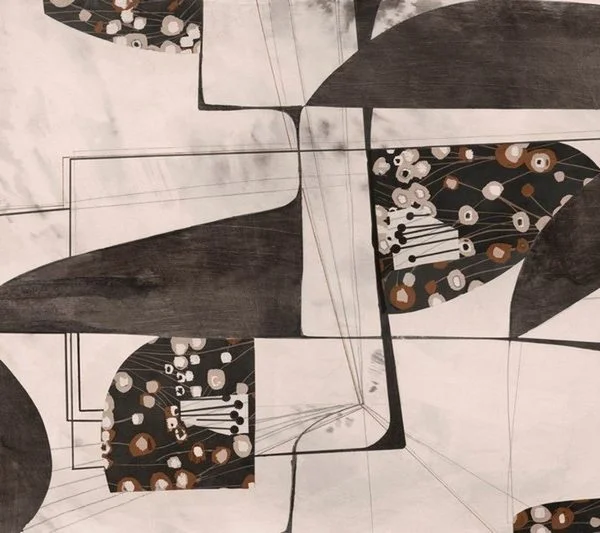 Geometrik modern temalı duvar kağıdı-geomt-223