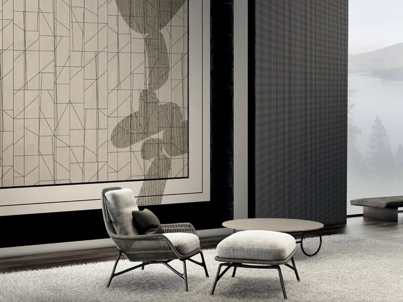 Trendyol antrasit ve haki ızgara desenli duvar posteri bursa ve Hepsiburada modern soyut katmanlı duvar kağıdı modelleri bursa