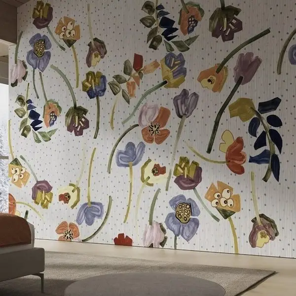 Çiçek Desenli Duvar Kağıdı-ckd-146