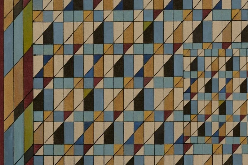 Geometrik modern temalı duvar kağıdı-geomt-248