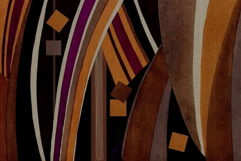 Geometrik modern temalı duvar kağıdı-geomt-275