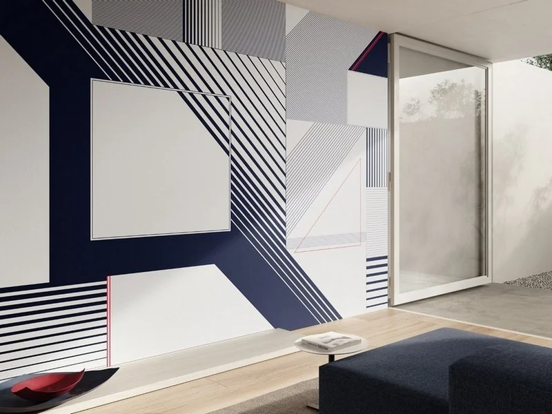 Geometrik modern temalı duvar kağıdı-geomt-281 - Görsel 2