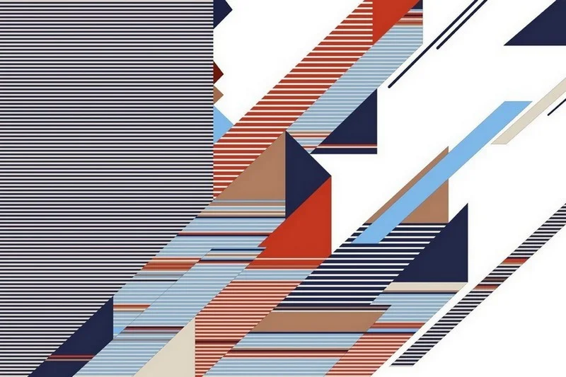 Geometrik modern temalı duvar kağıdı-geomt-284