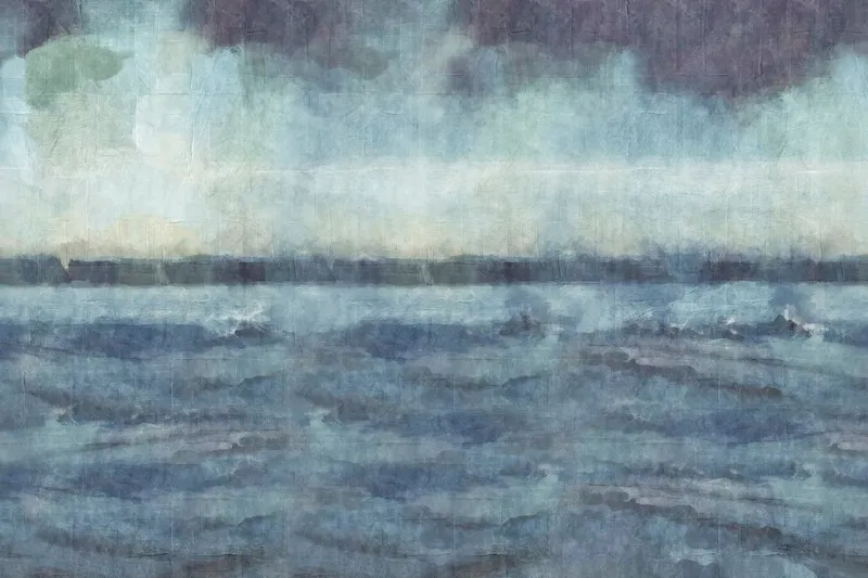 Trendyol mavi deniz dalgası duvar kağıdı ve Hepsiburada yağlı boya efektli manzara poster bursa Yılmaz Home Collection